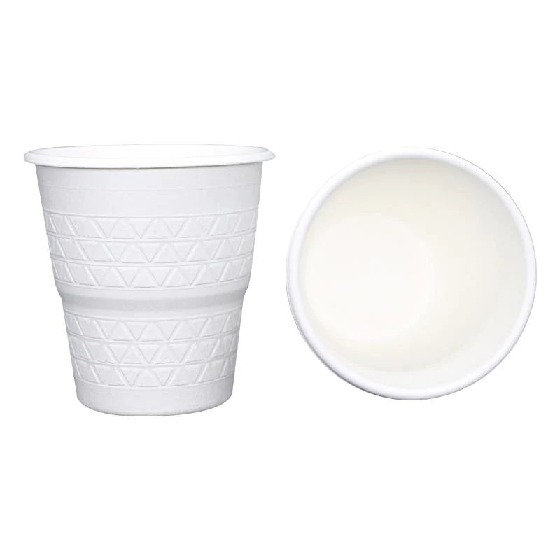 Mannbiotech - 7.5 OZ Biodegradable No Leakage Bagasse Espresso Coffee Cups