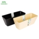 Mannbiotech - Biodegradable Bamboo Fibre Rectangle Self-Watering Planter 16 inch Wholesale