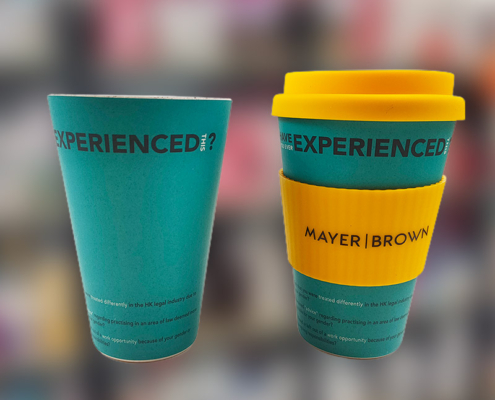 Mannbiotech - Delivered Order for Mayer Brown Customized Coffee Cups