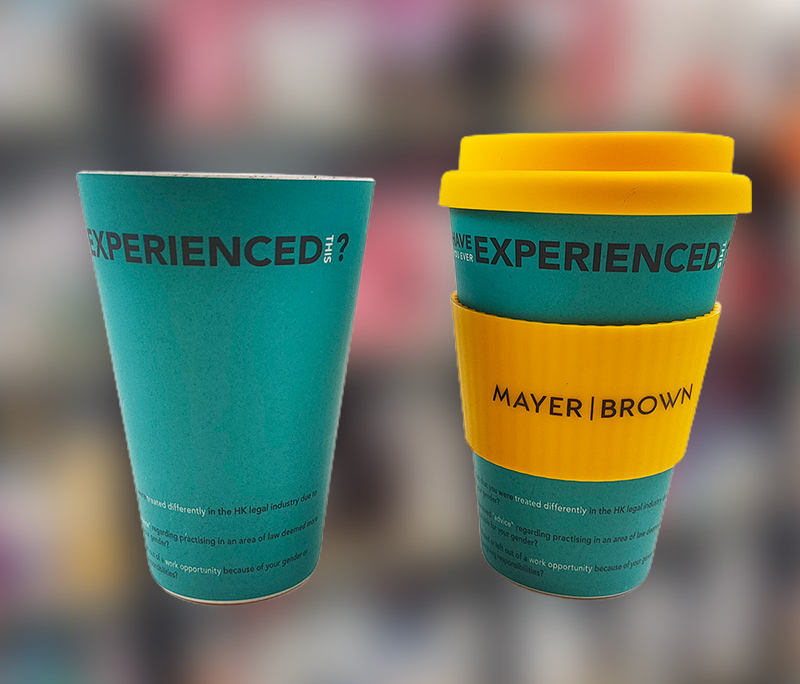 Mannbiotech - Delivered Order for Mayer Brown Customized Coffee Cups