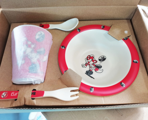 Delivered Order for SC Freiburg Kids Dinnerware Sets