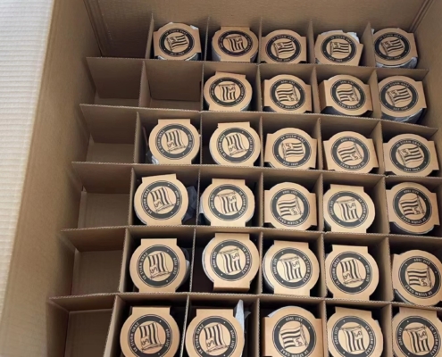 Delivered Order for SK Sturm Graz Dinnerware Box & Cup