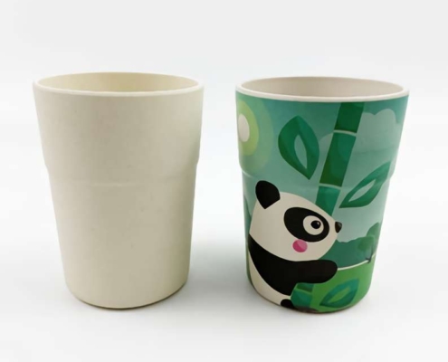 Mannbiotech - 10 oz Eco Friendly Personalised Bamboo Fiber Kids Cup Wholesale