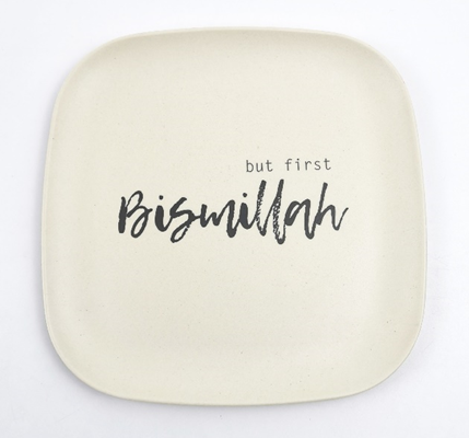 Mannbiotech - Manufacturer Biodegradable Personalised Bamboo Reusable Square Plates For Family