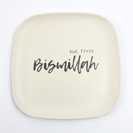 Mannbiotech - Manufacturer Biodegradable Personalised Bamboo Reusable Square Plates For Family