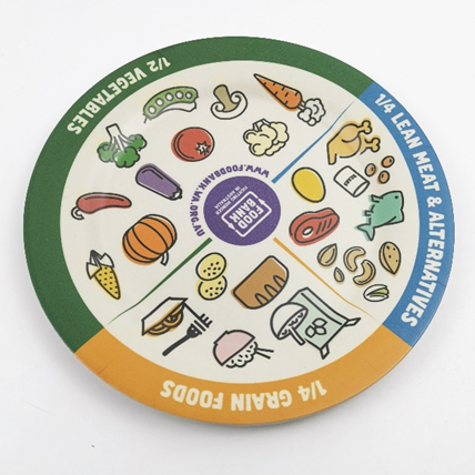 Mannbiotech - Wholesale Eco 10 Inch Reusable Bamboo Fiber Round Plates with Custom branded