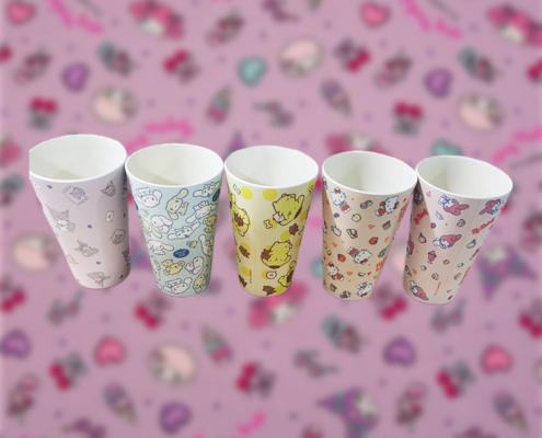 Mannbiotech - Delivered Order for Cartoon Kids Exporter Compostable Coffee Cups