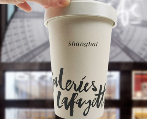 Mannbiotech - Delivered Order for Galeries Lafayette License Coffee Cups Custom Merchandise