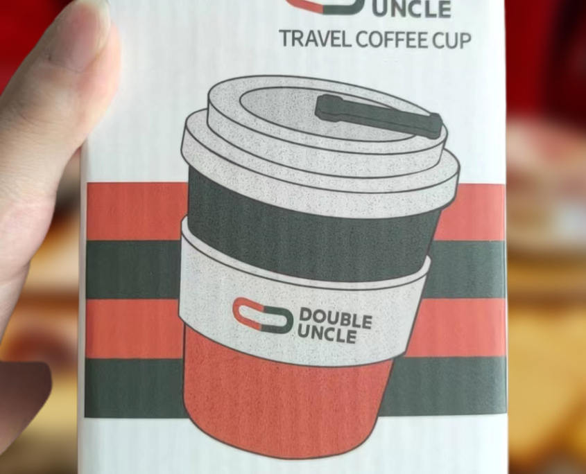 Mannbiotech - Delivered Order for OEM Double Uncle Takeaway Travel Coffee Cups