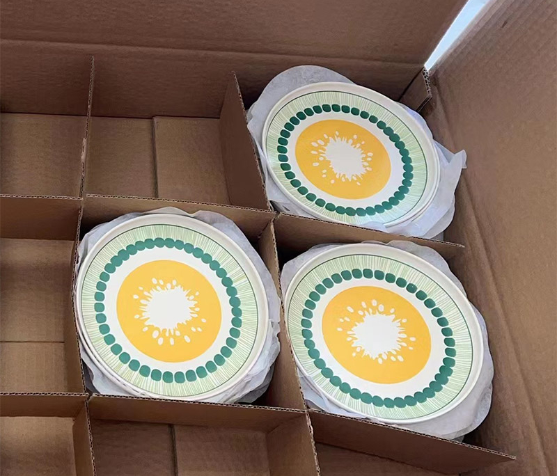 Mannbiotech - Delivered Order For Bamboo Fiber Cheap Dinner Plates Wholesale