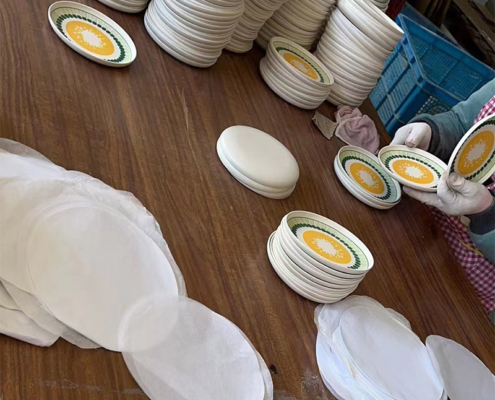 Mannbiotech - Delivered Order For Bamboo Fiber Cheap Dinner Plates Wholesale