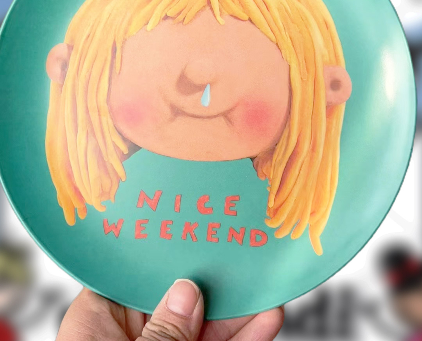 Mannbiotech - Delivered Order For Cartoon Personalized Kids Biodegradable Plates Nice Weekend