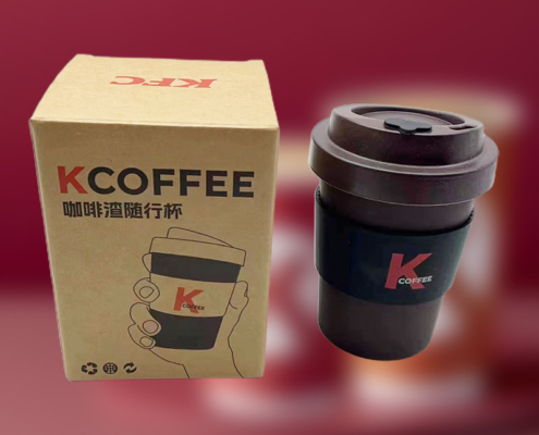 Mannbiotech - Delivered Order For KFC Bamboo Fiber Reusable Coffee Cups with Lids