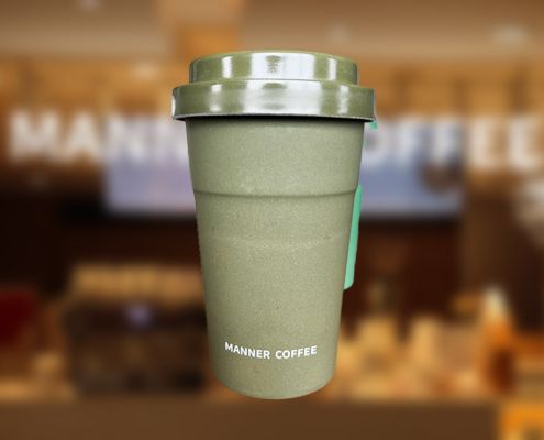 Mannbiotech - Delivered Order for Manner Coffee Customized Branded Coffee Cups In Bulk