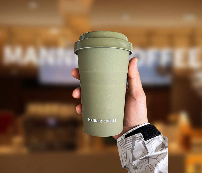 Mannbiotech - Delivered Order for Manner Coffee Customized Branded Coffee Cups In Bulk