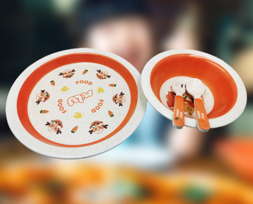 Mannbiotech - Delivered Order for OEM Exporter Personalized Kids Dinnerware Sets