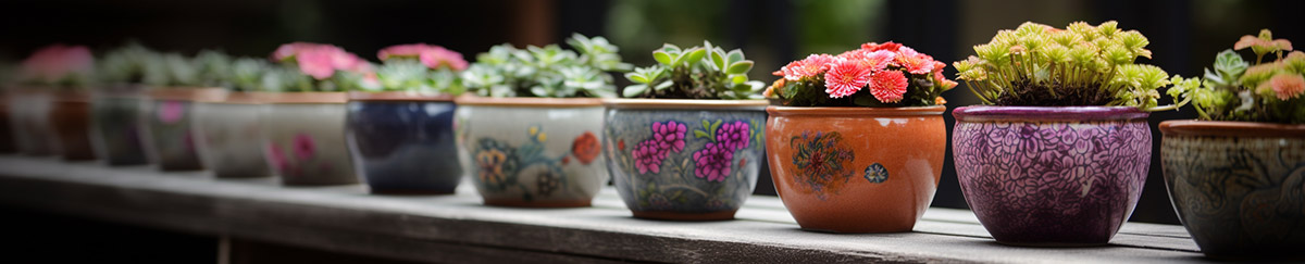 Clay Ceramic Flower Pots for Plant Nursery