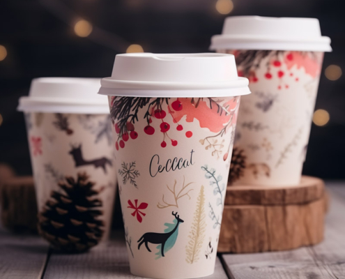 Printed Cups for Christmas