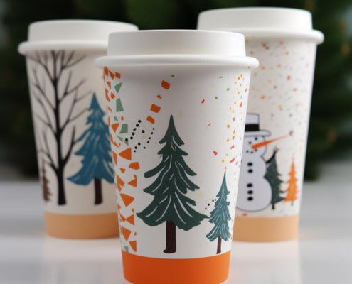 Printed Cups for Holiday