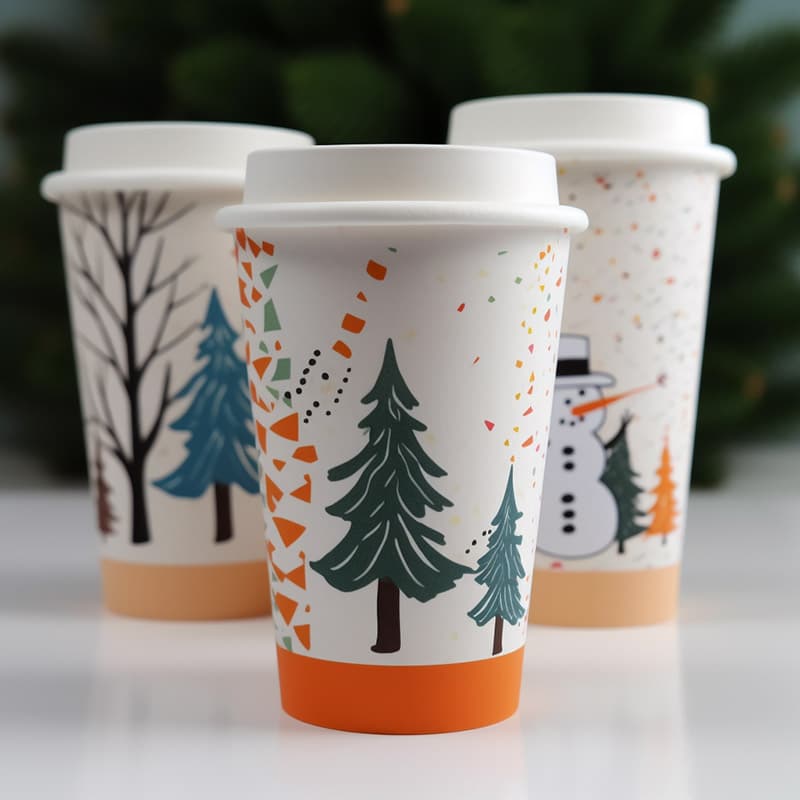 Printed Cups for Holiday
