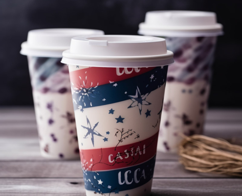 Printed Cups for Independence Day