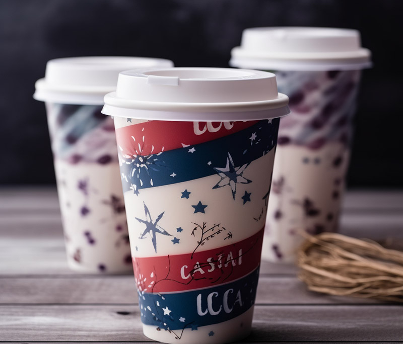 Printed Cups for Independence Day