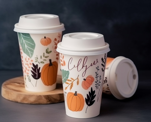 Printed Cups for Thanksgiving