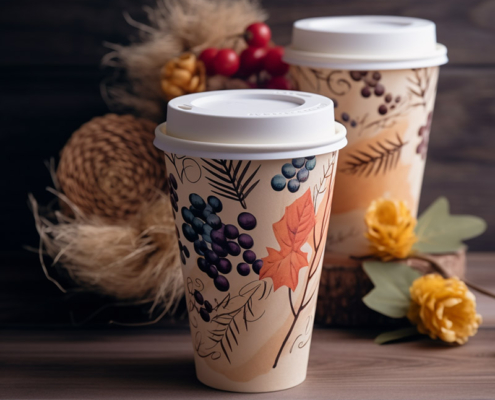 Printed Cups for Thanksgiving