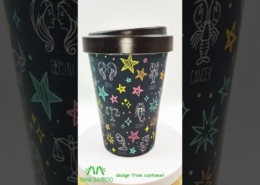 Mannbiotech - Video of Reusable Bamboo Fiber Custom Coffee Cups