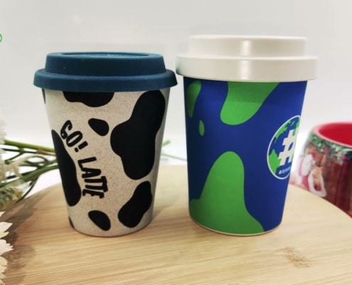 Mannbiotech - Video of Custom Bamboo Fibre Biodegradable Coffee Cups