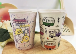 Mannbiotech - Video of Cartoon Print Reusable Coffee Cups