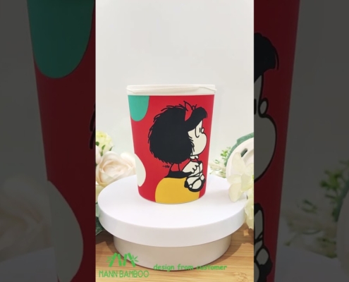 Video of Mafalda Custom Reusable Coffee Cups