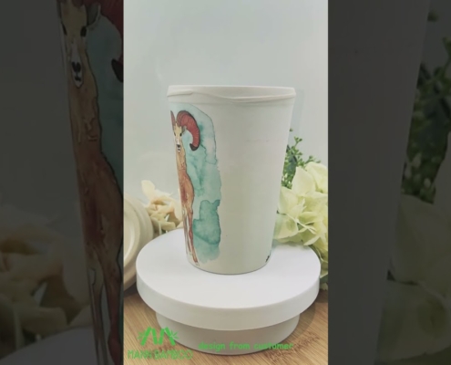 Video of Customized Logo Coffee Cups Takeaway