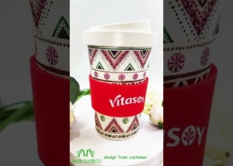 Mannbiotech - Video of Branded Bamboo Fiber Custom Coffee Cups