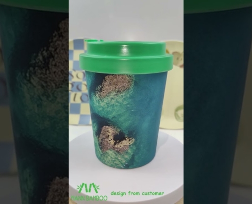 Mannbiotech - Video of Bamboo Fiber Eco Coffee Cups Beautiful Sea