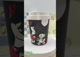 Mannbiotech - Video of Comic Pattern Reusable Personalized Coffee Cups