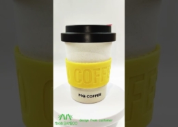 Mannbiotech - Bamboo Fiber Biodegradable Cups With Lids