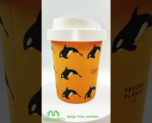 Mannbiotech - Video of Print Bamboo Fiber Eco Coffee Cups