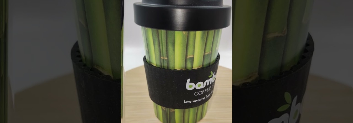 Mannbiotech - Video of Eco Friendly Bamboo Fibre Reusable Coffee Cups With Lids