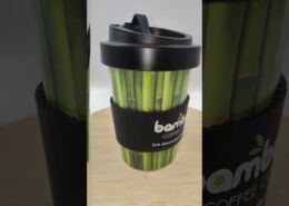 Mannbiotech - Video of Eco Friendly Bamboo Fibre Reusable Coffee Cups With Lids