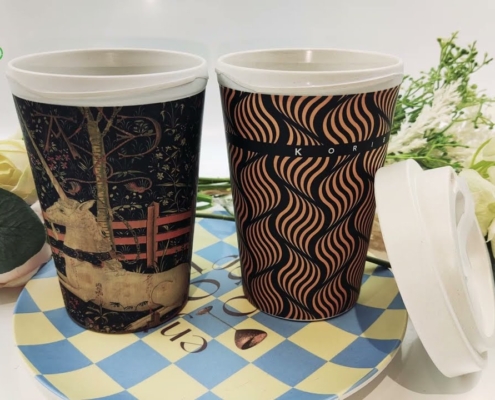 Mannbiotech - Bamboo Fiber Takeaway Custom Coffee Cups